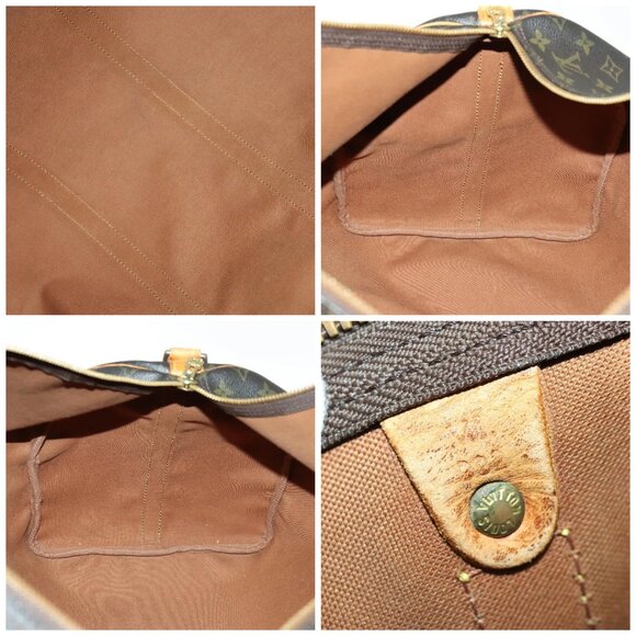 LOUIS VUITTON Monogram Keepall Bandouliere 55 Boston Bag M41414 LV Auth 140268 - Picture 15 of 16
